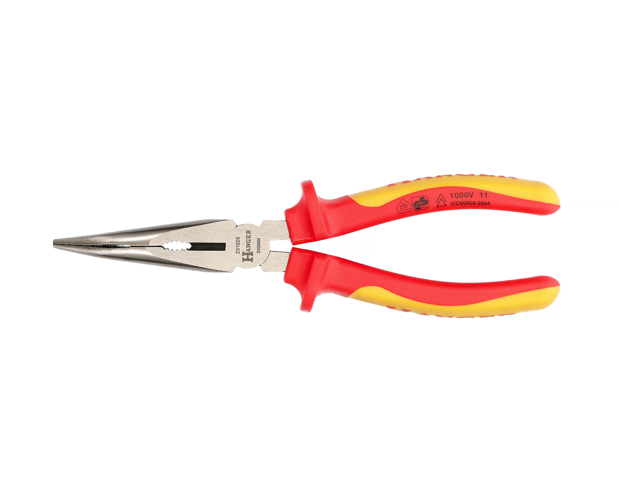 Pince à bec demi-rond coudés à 40° isolée 1000 V 200 mm HANGER 231025 – Image 2