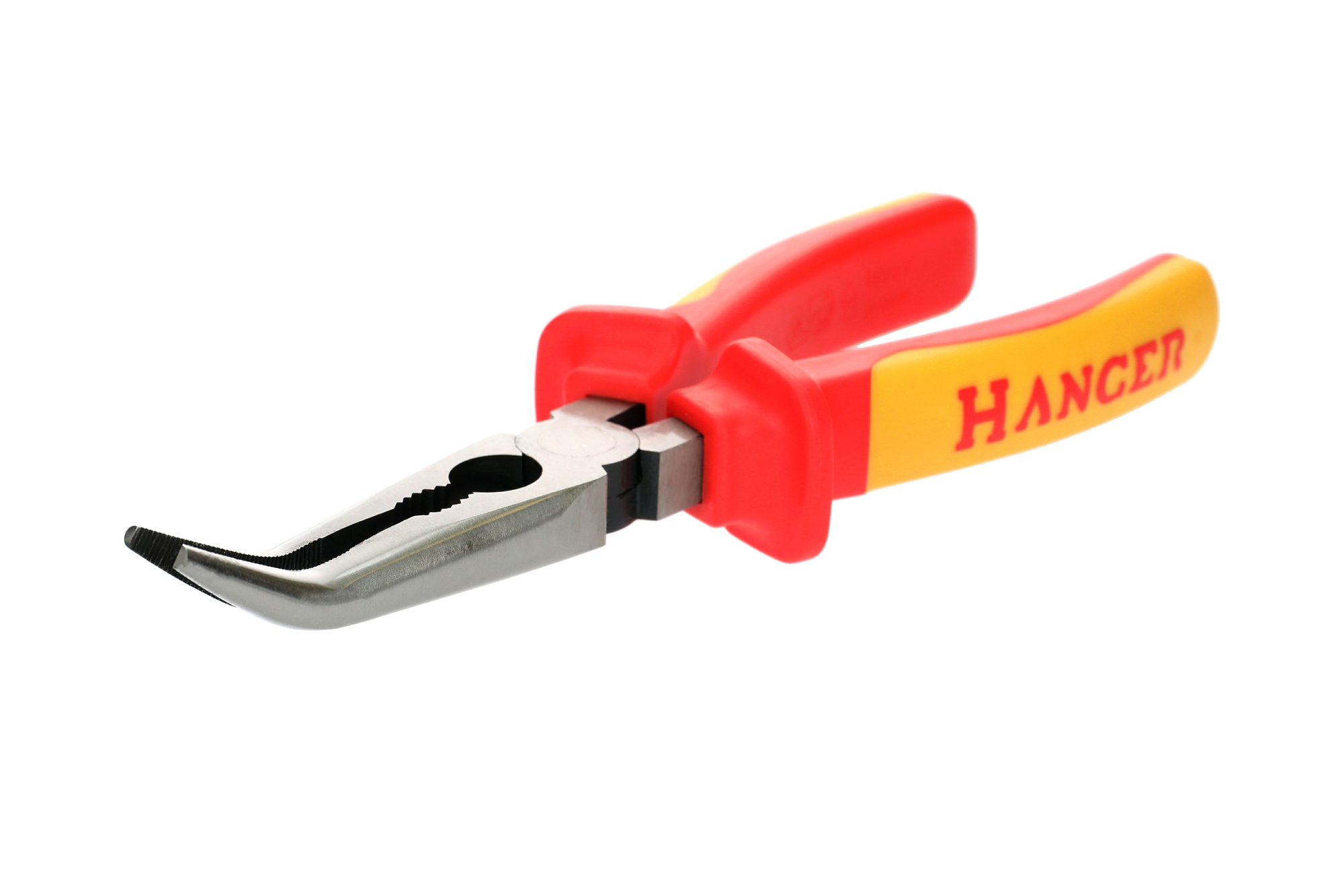 Pince à bec demi-rond coudés à 40° isolée 1000 V 200 mm HANGER 231025 – Image 6