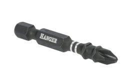 2 embouts impact 1/4'' cruciforme PH3 longueur 50 mm HANGER 134053