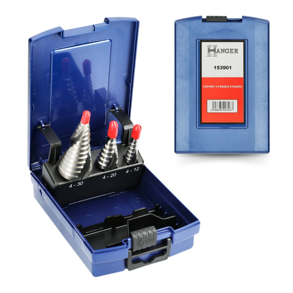Coffret de 3 forets étagés HSS HANGER 153901 – Image 10