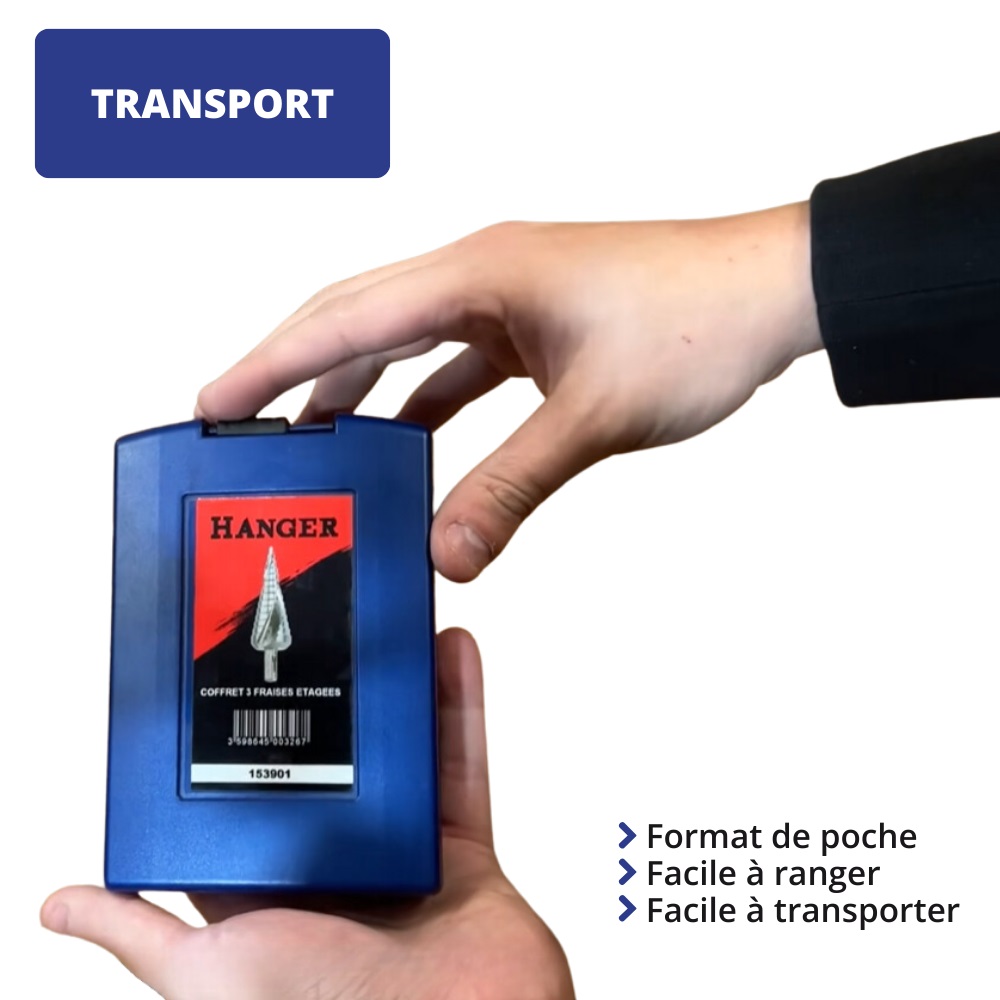 Coffret de 3 forets étagés HSS HANGER 153901 – Image 17