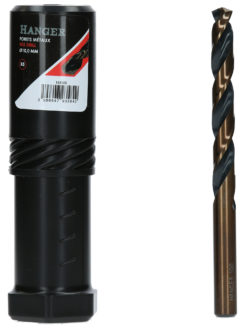 Boite de 5 forets métaux HSS taillés meulés diamètre 10 mm HANGER 155153