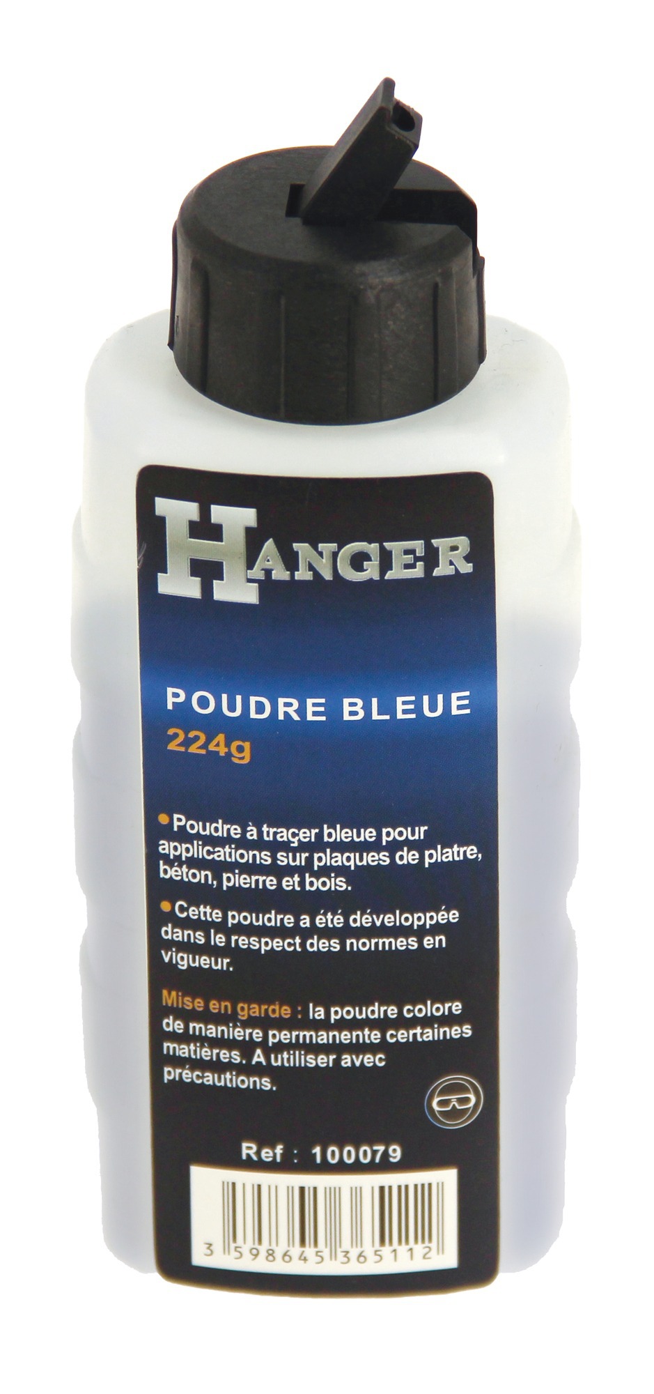 Poudre à tracer bleue 224 g HANGER 100079