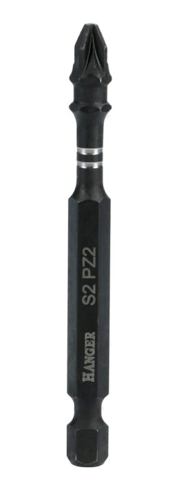 Embouts impact 1/4'' cruciformes PZ3 longueur 50 mm HANGER 134056