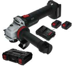Meuleuse d'angle 18 V GX18-8X5 125 mm + 2 batteries 5 Ah + chargeur + HangBoX HANGER 402001